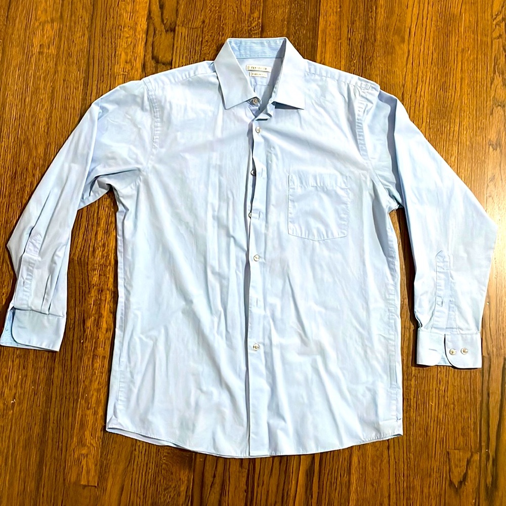 Van Heusen Blue Long Sleeve Dress Shirt